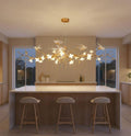 Calyx Bird Branch Chandelier for Dining Room - Copper49.2