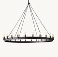 Camena Vintage Candelabra Round Chandelier - lampmodern
