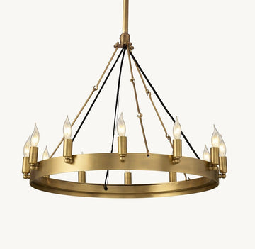 Camena Vintage Candelabra Round Chandelier - lampmodern