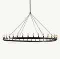 Camena Vintage Candelabra Round Chandelier - lampmodern