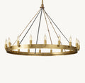 Camena Vintage Candelabra Round Chandelier - lampmodern