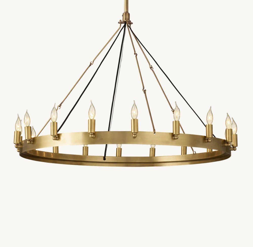 Camena Vintage Candelabra Round Chandelier - lampmodern