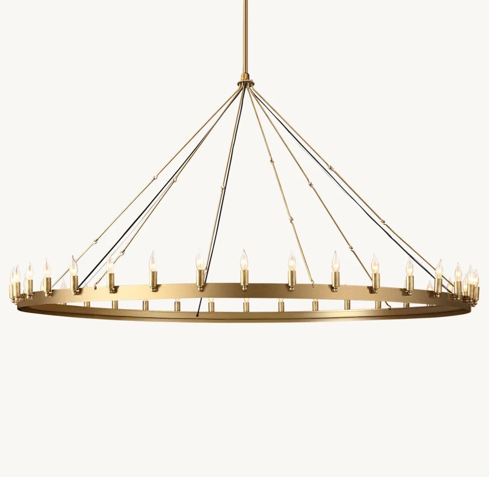 Camena Vintage Candelabra Round Chandelier - lampmodern