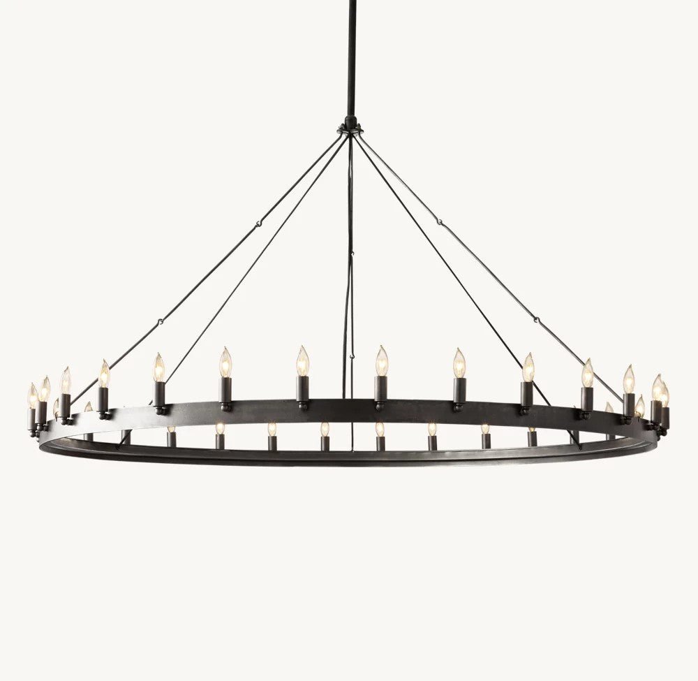 Camena Vintage Candelabra Round Chandelier - lampmodern