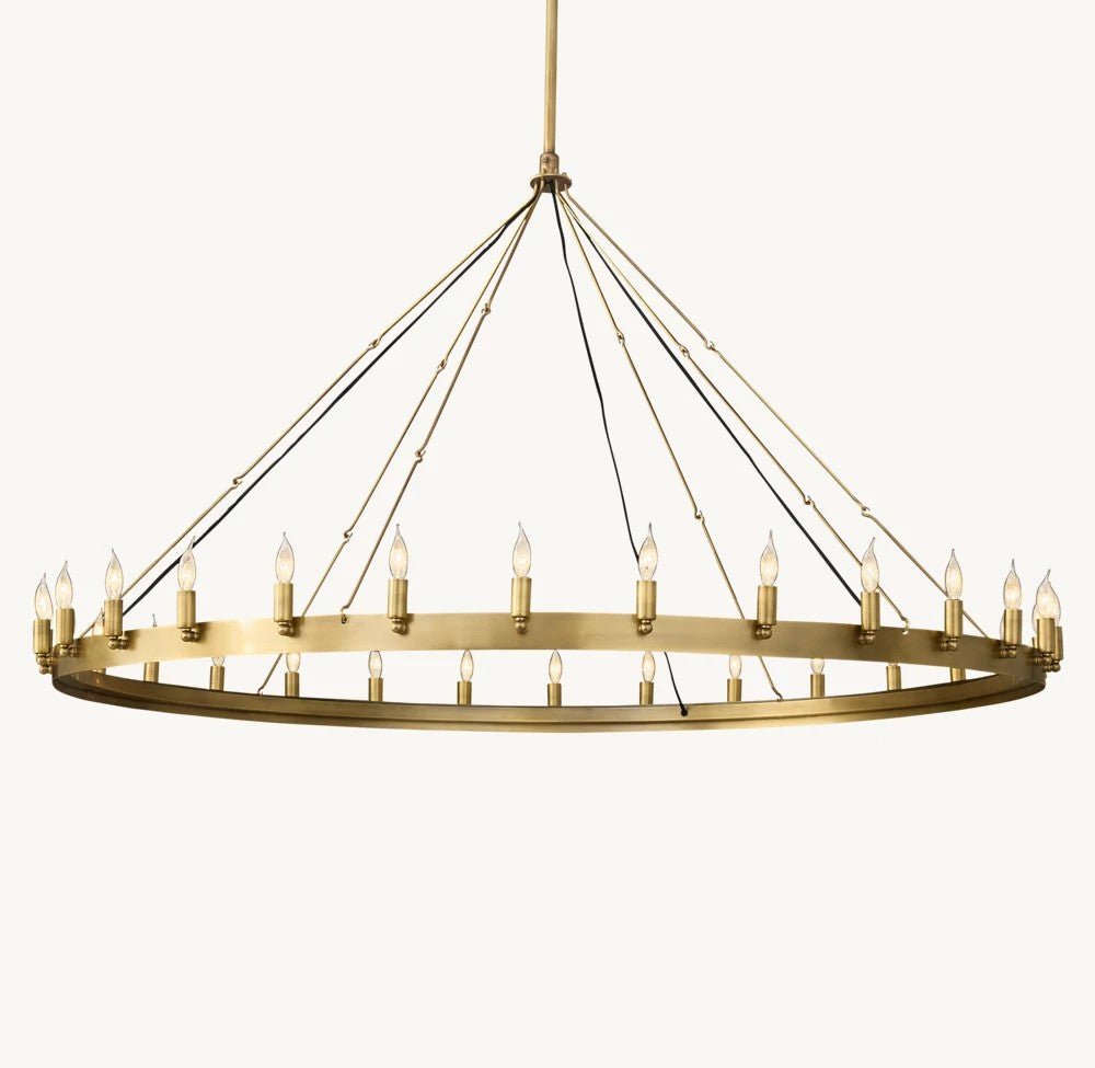 Camena Vintage Candelabra Round Chandelier - lampmodern