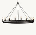 Camena Vintage Candelabra Round Chandelier - lampmodern