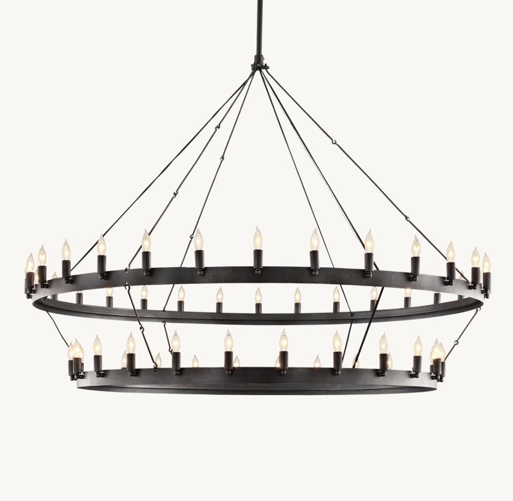 Camena Vintage Candelabra Two - Tier Chandelier - lampmodern