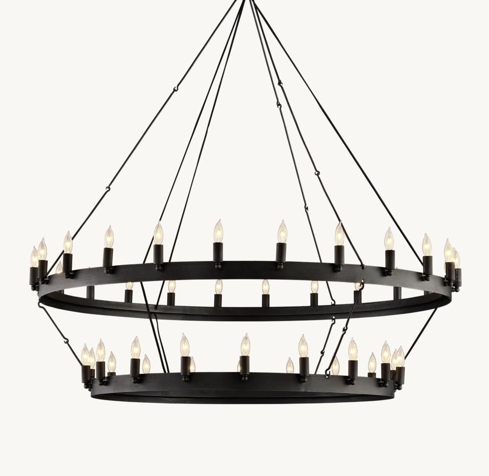Camena Vintage Candelabra Two - Tier Chandelier - lampmodern