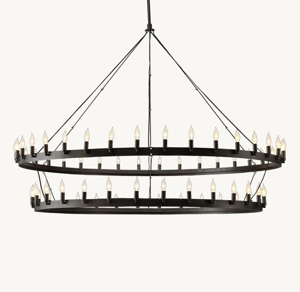 Camena Vintage Candelabra Two - Tier Chandelier - lampmodern