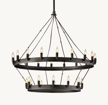Camena Vintage Candelabra Two - Tier Chandelier - lampmodern