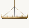 Camena Vintage Filament Rectangular Chandelier - lampmodern
