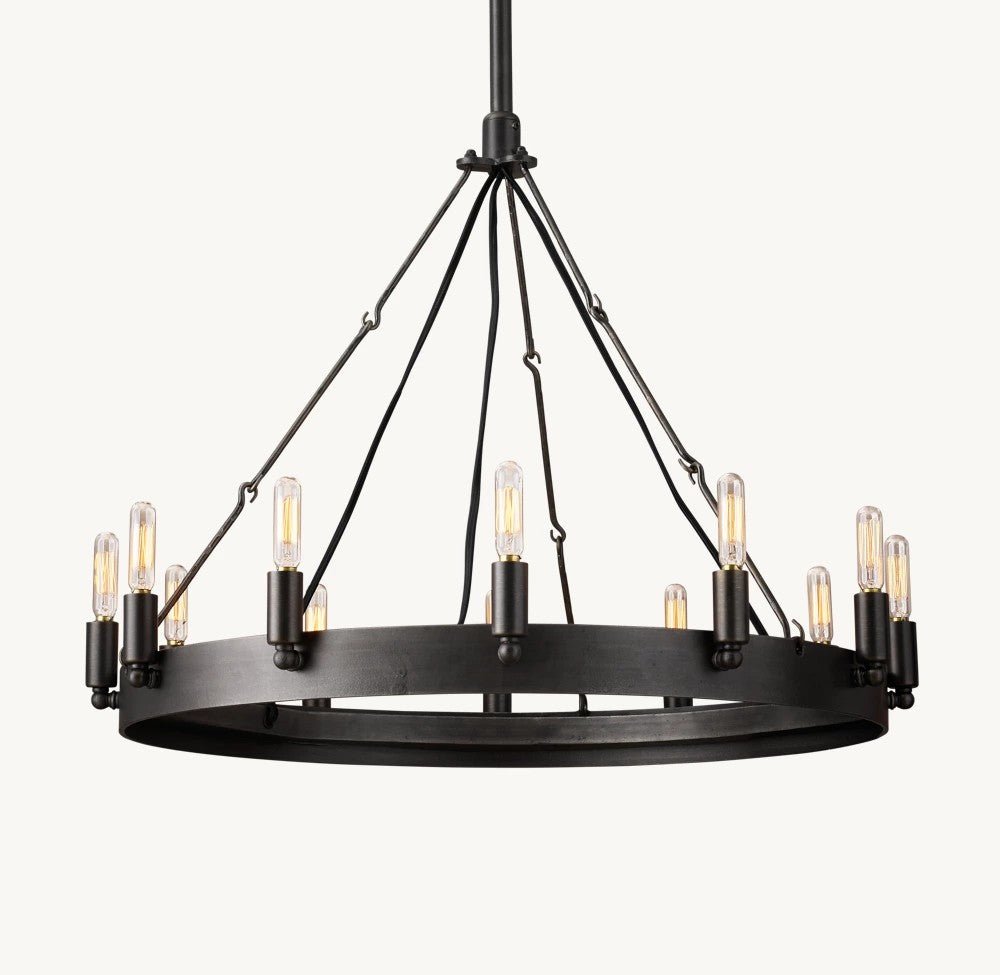 Camena Vintage Filament Round Chandelier - lampmodern