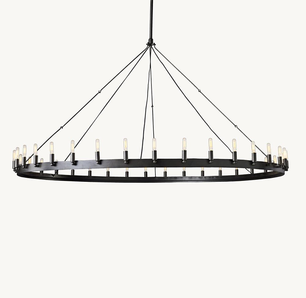 Camena Vintage Filament Round Chandelier - lampmodern