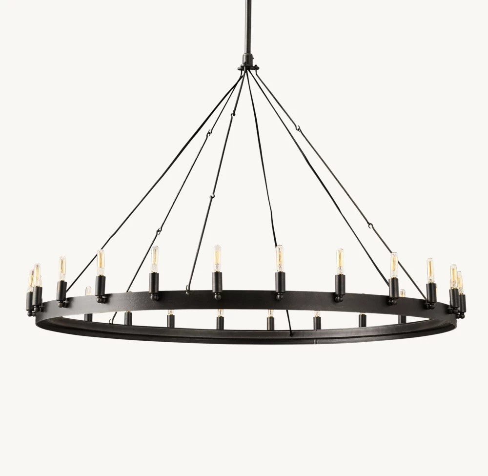 Camena Vintage Filament Round Chandelier - lampmodern
