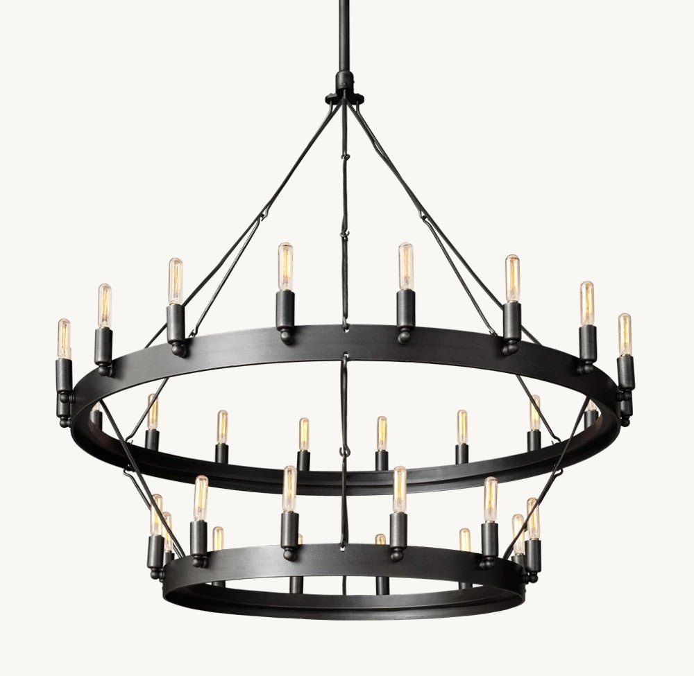 Camena Vintage Filament Two - Tier Chandelier - lampmodern