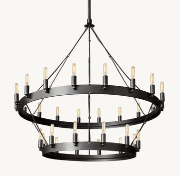 Camena Vintage Filament Two - Tier Chandelier - lampmodern