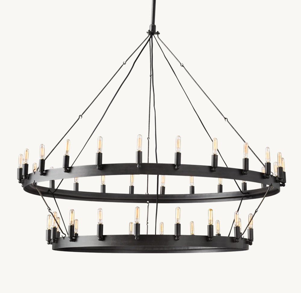 Camena Vintage Filament Two - Tier Chandelier - lampmodern