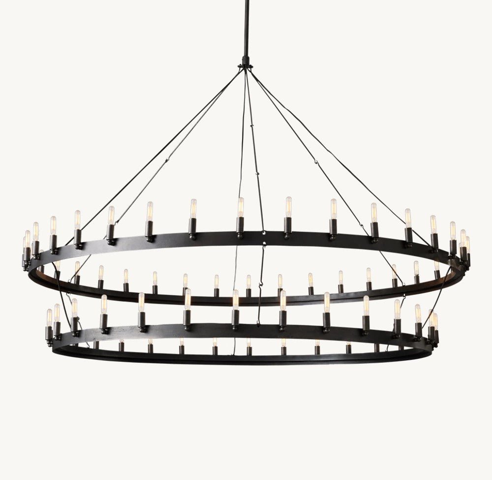 Camena Vintage Filament Two - Tier Chandelier - lampmodern