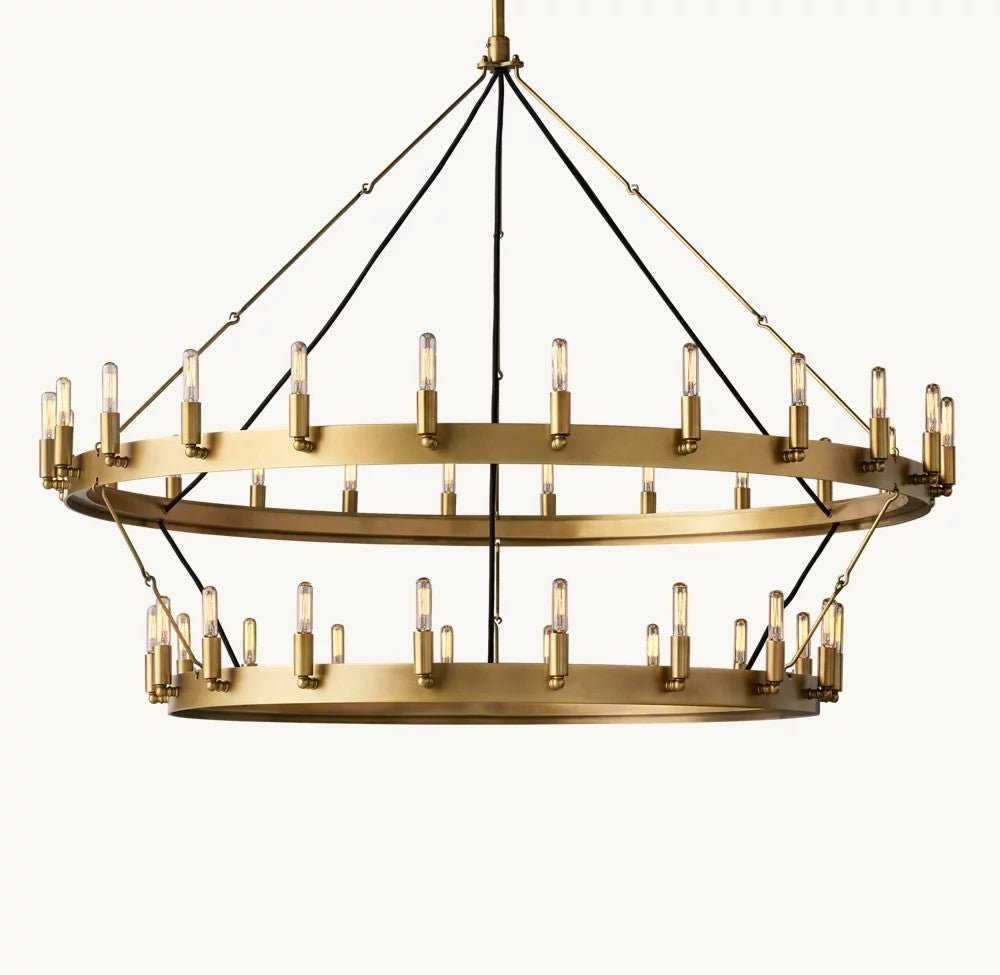 Camena Vintage Filament Two - Tier Chandelier - lampmodern