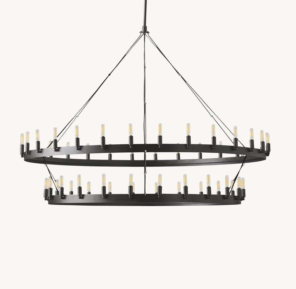 Camena Vintage Filament Two - Tier Chandelier - lampmodern