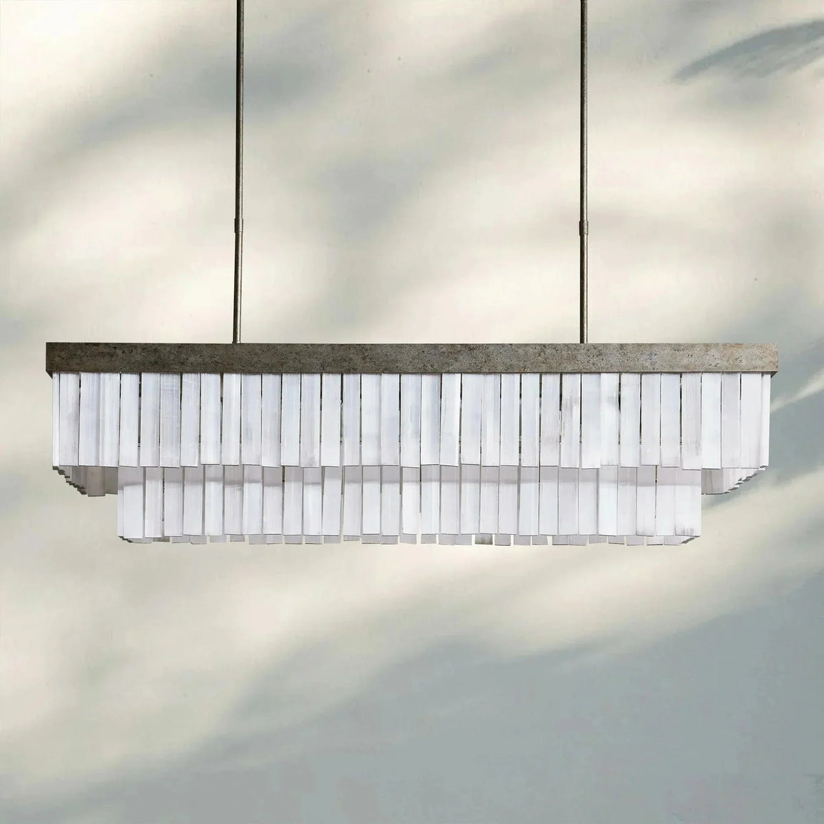 Cameron Rectangular Chandelier 49''59'' - lampmodern