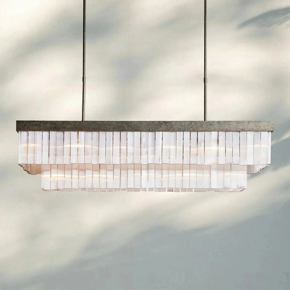 Cameron Rectangular Chandelier 49''59'' - lampmodern