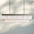 Cameron Rectangular Chandelier 49''59'' - lampmodern