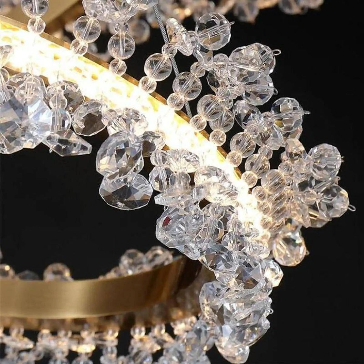 Capri 3 - Ring Crystal Chandelier - lampmodern