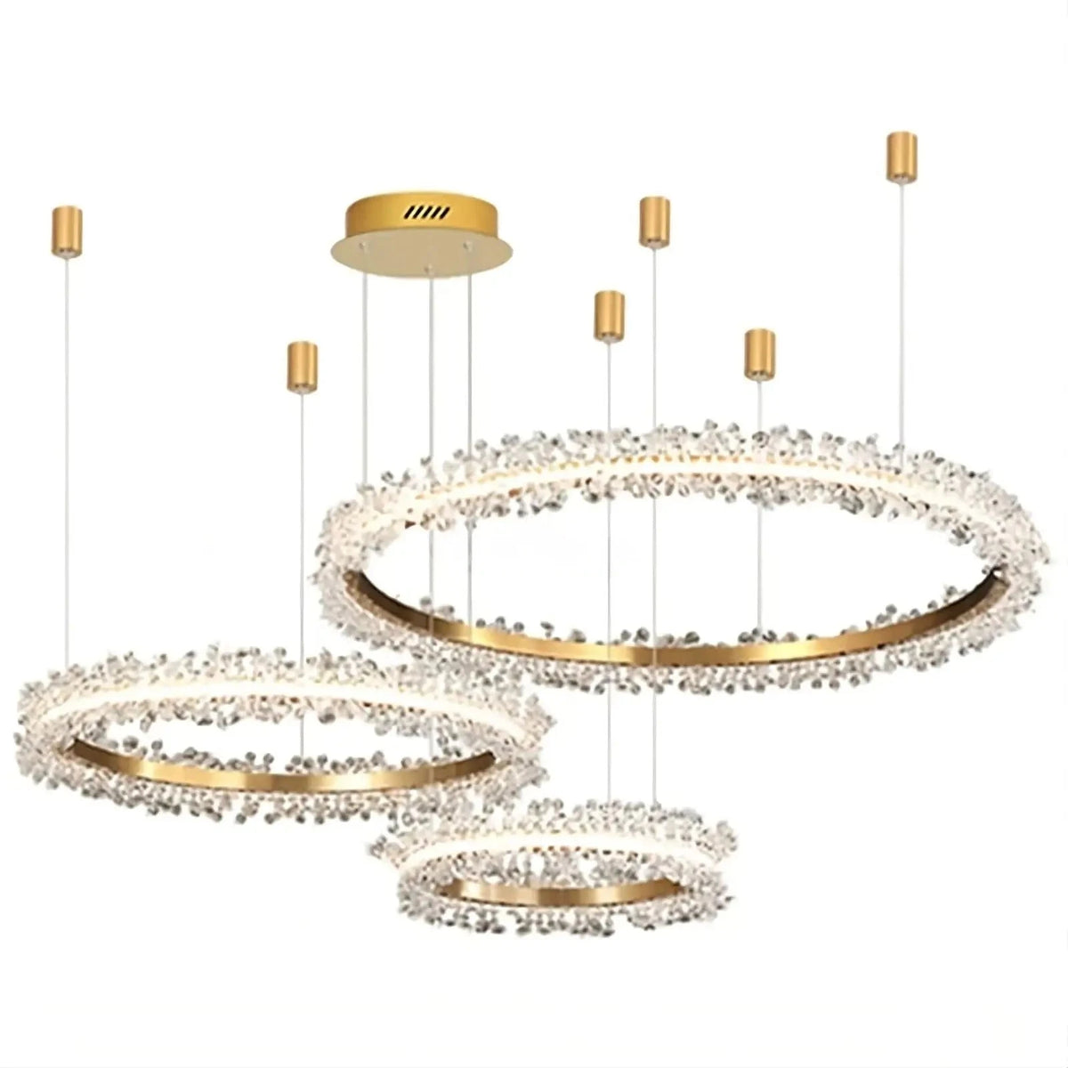 Capri 3 - Ring Crystal Chandelier - lampmodern