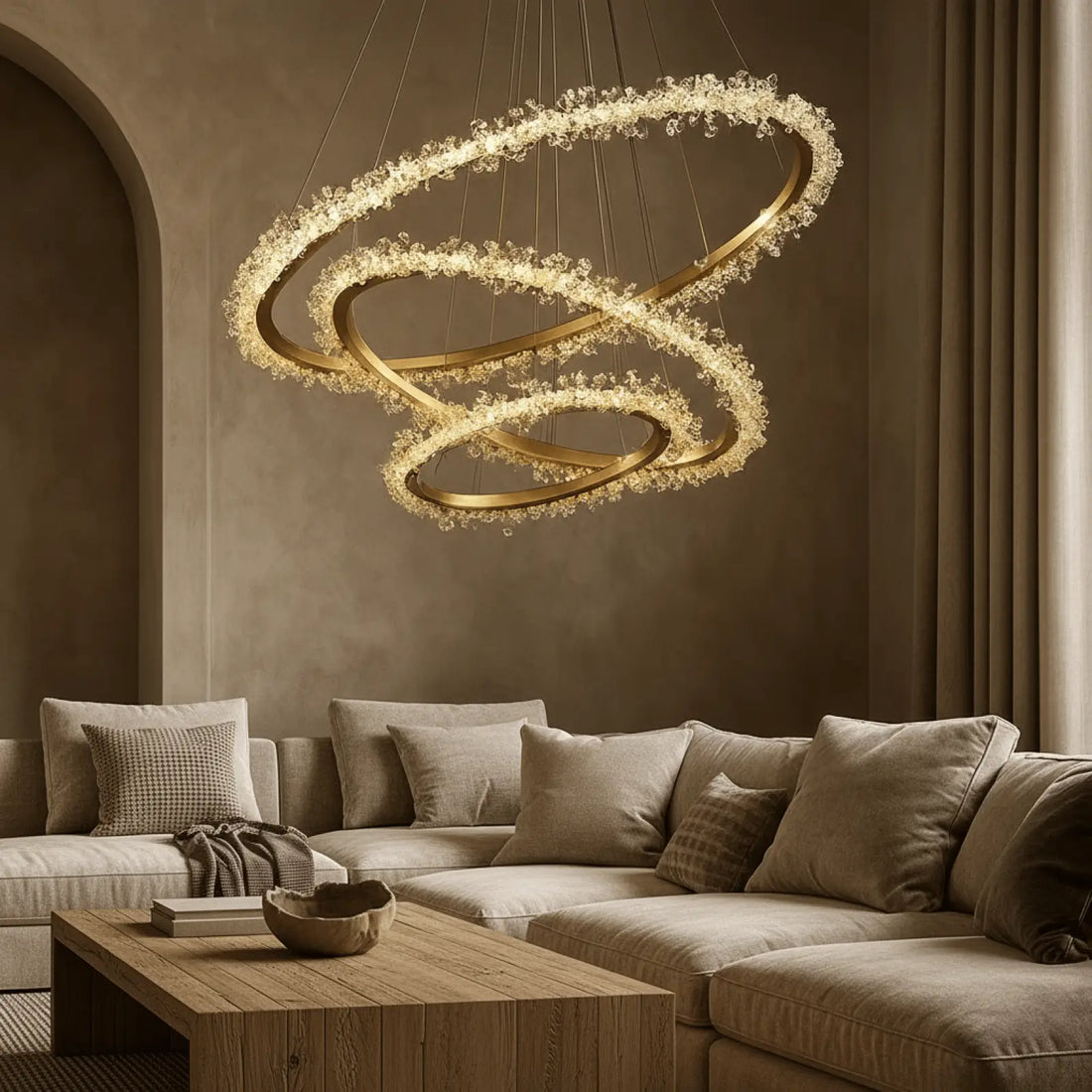 Capri 3 - Ring Modern Chandelier - lampmodern