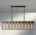 Celamotto Glass Rectangular Chandelier 60