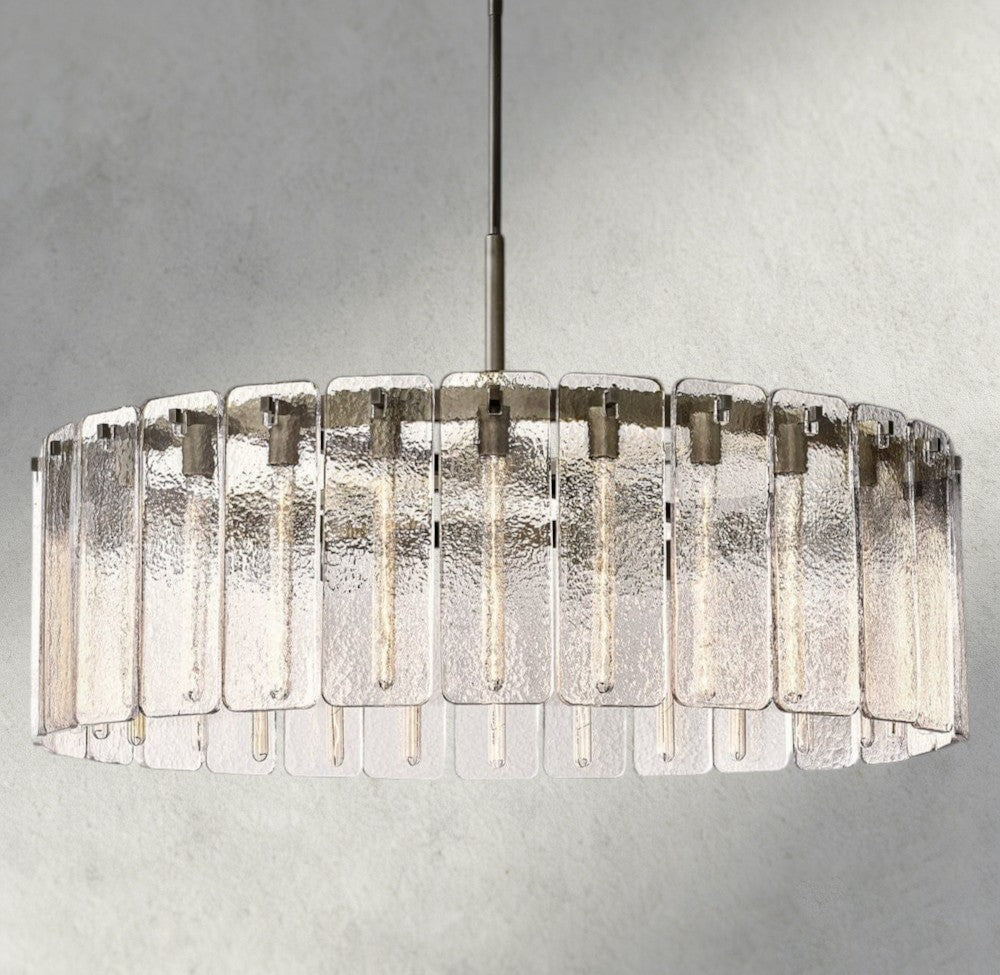 Celamotto Glass Round Chandelier 36", 48", 60" - lampmodern