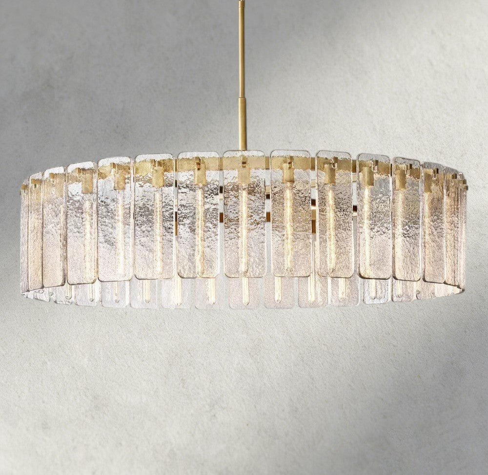 Celamotto Glass Round Chandelier 36", 48", 60" - lampmodern