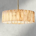 Celamotto Onyx Round Alabaster Chandelier 36