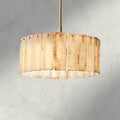 Celamotto Onyx Round Alabaster Chandelier 36