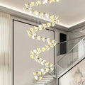 Ceramic Chandeliers Luxury Tulip Flower Ceiling Light - lampmodern