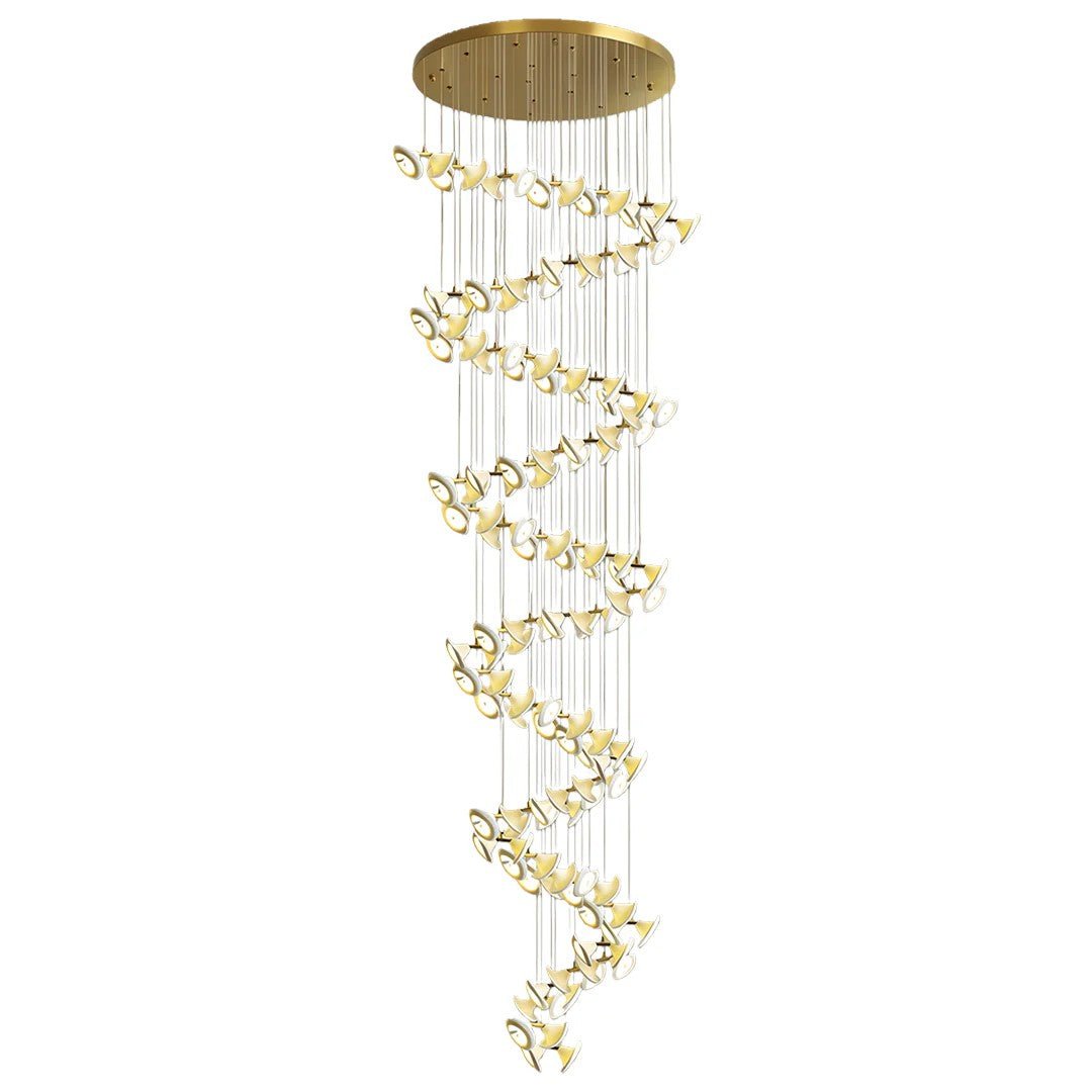 Ceramic Chandeliers Luxury Tulip Flower Ceiling Light - lampmodern