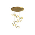 Ceramic Chandeliers Luxury Tulip Flower Ceiling Light - lampmodern