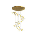 Ceramic Chandeliers Luxury Tulip Flower Ceiling Light - lampmodern