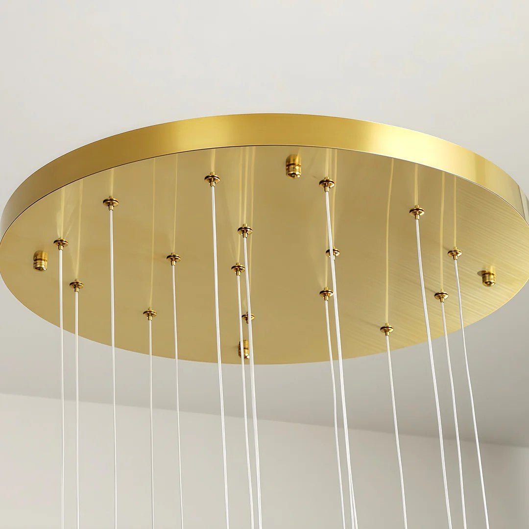 Ceramic Chandeliers Luxury Tulip Flower Ceiling Light - lampmodern