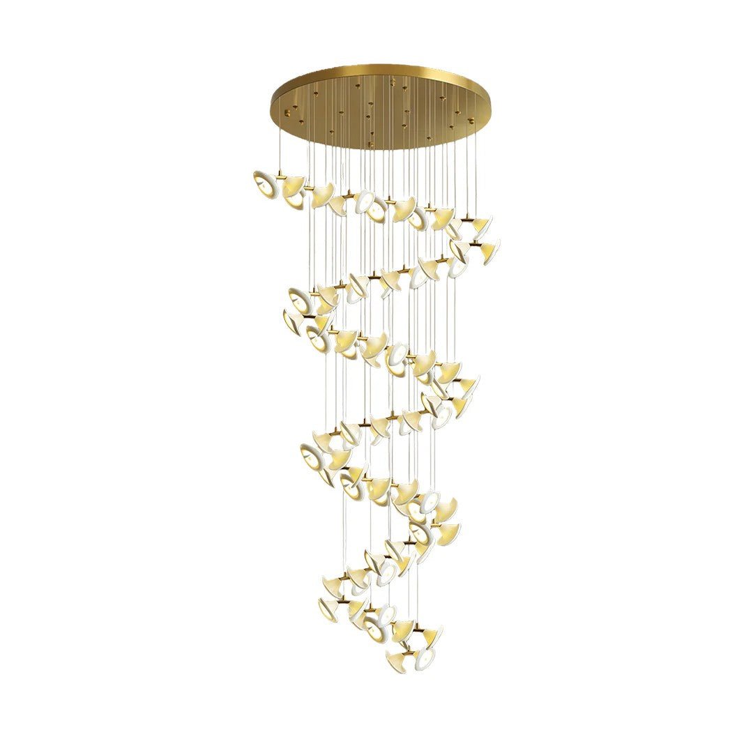 Ceramic Chandeliers Luxury Tulip Flower Ceiling Light - lampmodern
