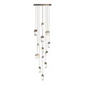 Chandelier for Staircase Full Copper Luxury Crystal Ceiling Light - lampmodern