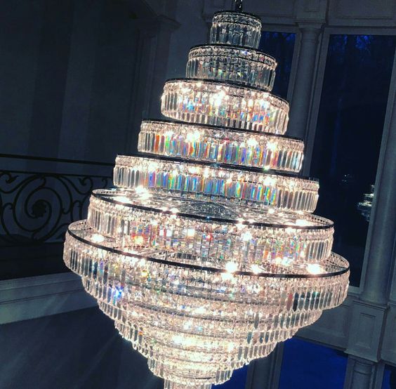 Chrome/ Silver/ Gold Extra Large Chandelier For Foyer Living Room Staircase Crystal Ceiling Lighting Fixture - lampmodern