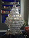 Chrome/ Silver/ Gold Extra Large Chandelier For Foyer Living Room Staircase Crystal Ceiling Lighting Fixture - lampmodern