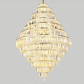Chrome/ Silver/ Gold Extra Large Chandelier For Foyer Living Room Staircase Crystal Ceiling Lighting Fixture - lampmodern
