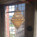 Chrome/ Silver/ Gold Extra Large Chandelier For Foyer Living Room Staircase Crystal Ceiling Lighting Fixture - lampmodern