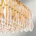 CIHELA CLEAR/ SMOKE GLASS RECTANGULAR CHANDELIER 54