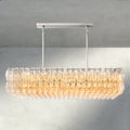 CIHELA CLEAR/ SMOKE GLASS RECTANGULAR CHANDELIER 54