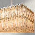 CIHELA CLEAR/ SMOKE GLASS RECTANGULAR CHANDELIER 54