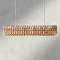 CIHELA CLEAR/ SMOKE GLASS RECTANGULAR CHANDELIER 54